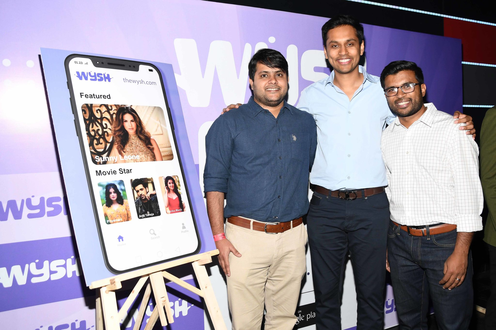 GRAND LAUNCH OF WYSH – A Two Way Celebrity Engagement App by SUNNY